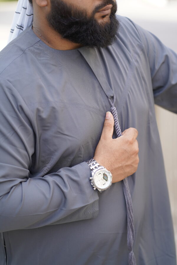 Omani Thobe - Deep Ash - Image 5