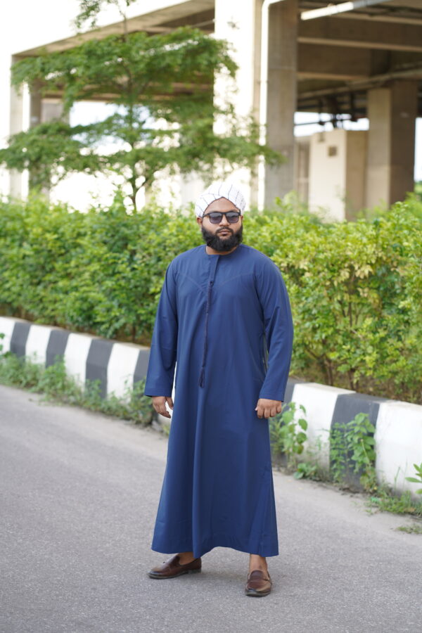 Omani Thobe - Navy Blue
