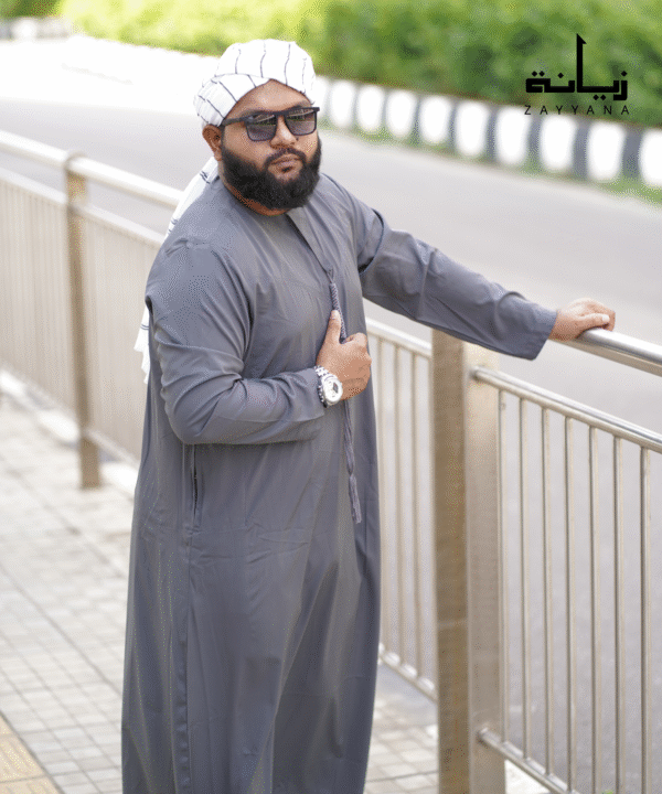 Omani Thobe - Deep Ash - Image 5